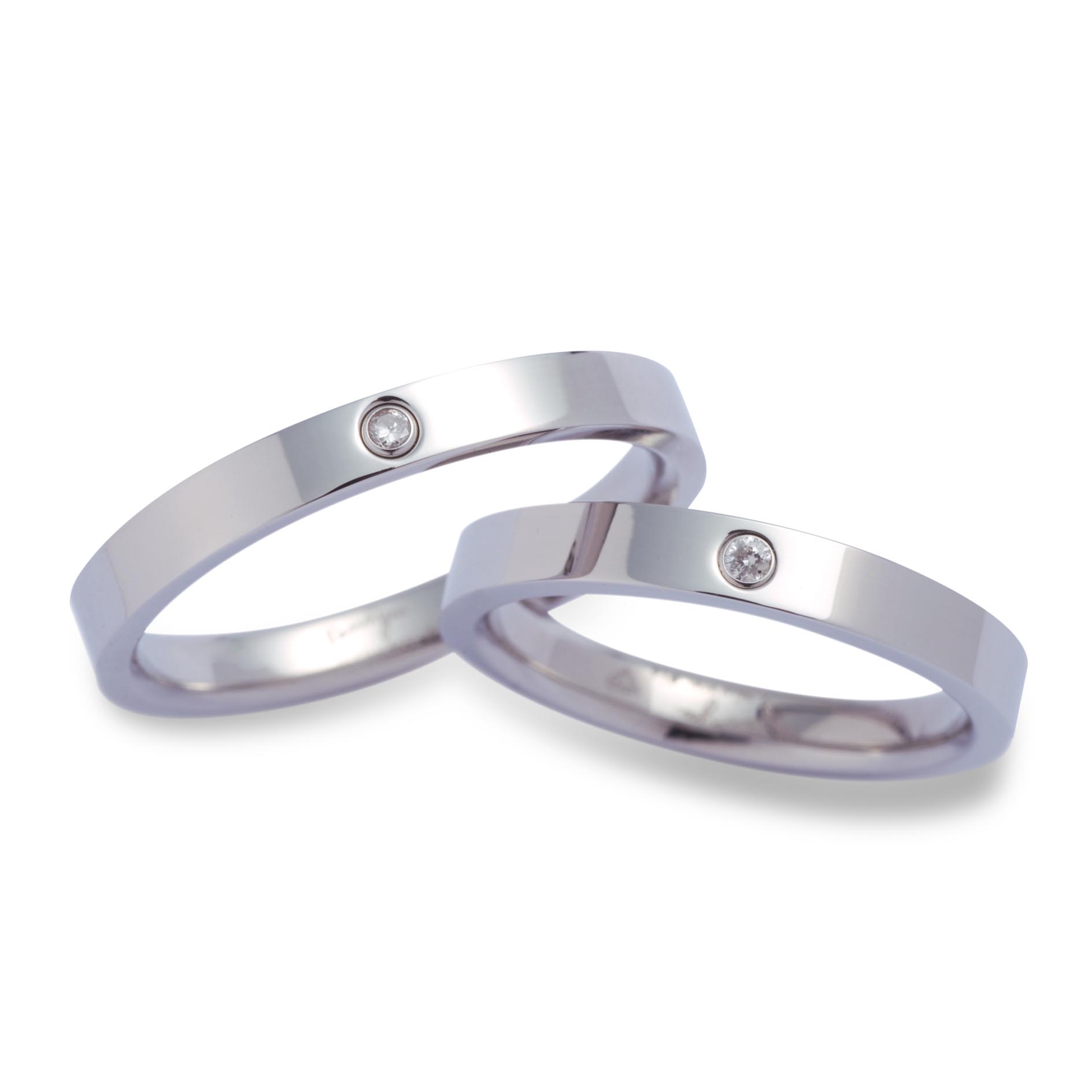 Steel Diamond Ring