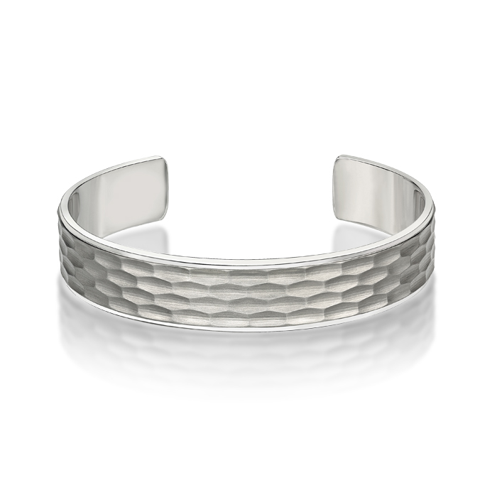 Dimples steel bangle