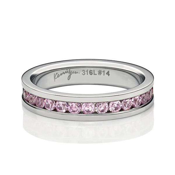 粉红水晶戒指